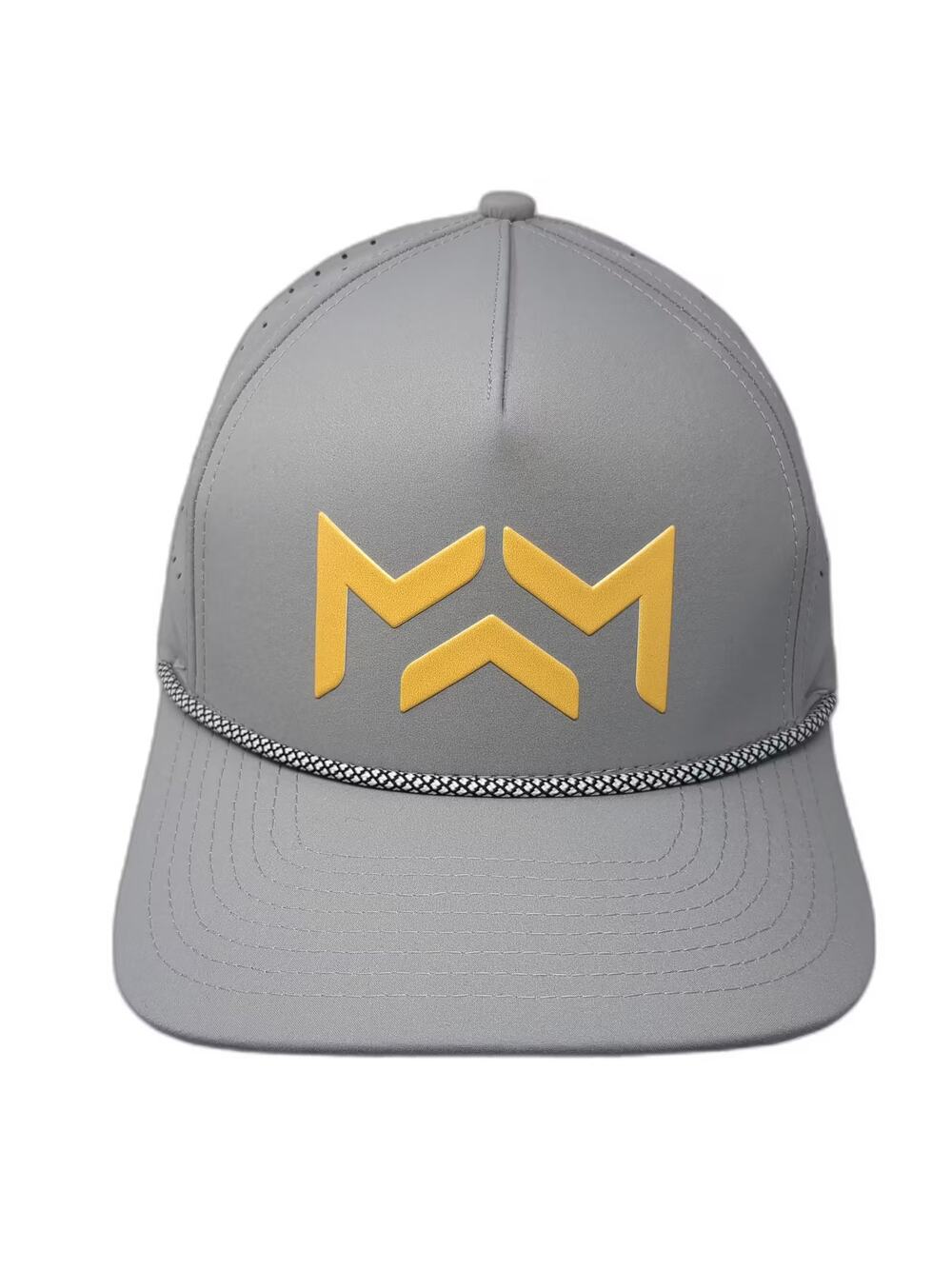 Crafted Gray Trucker Hat One Size Modern Wealth Management Logo Rope Perforated